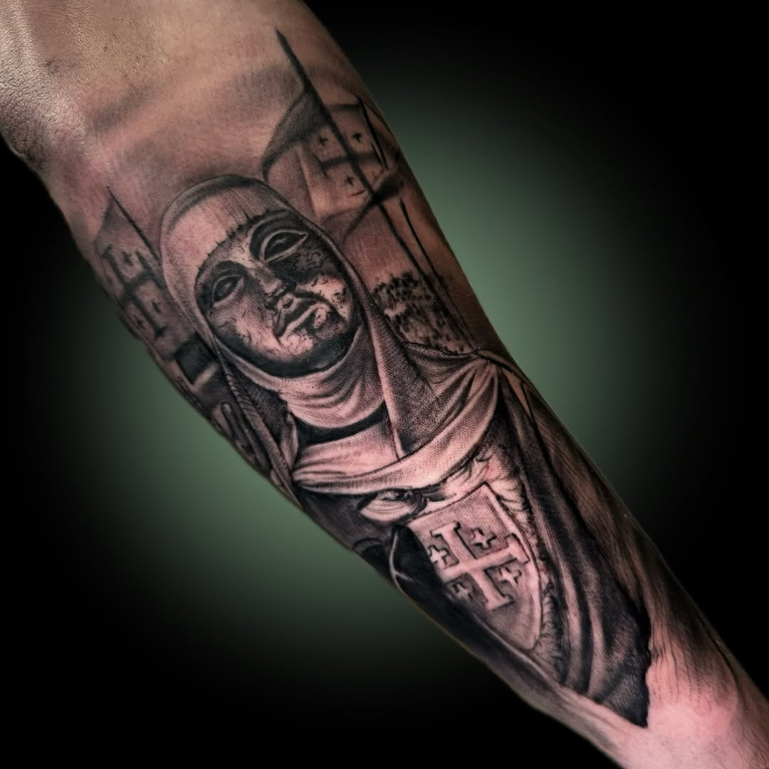 Tattoo by @pokotattoo โ realism, black_and_grey