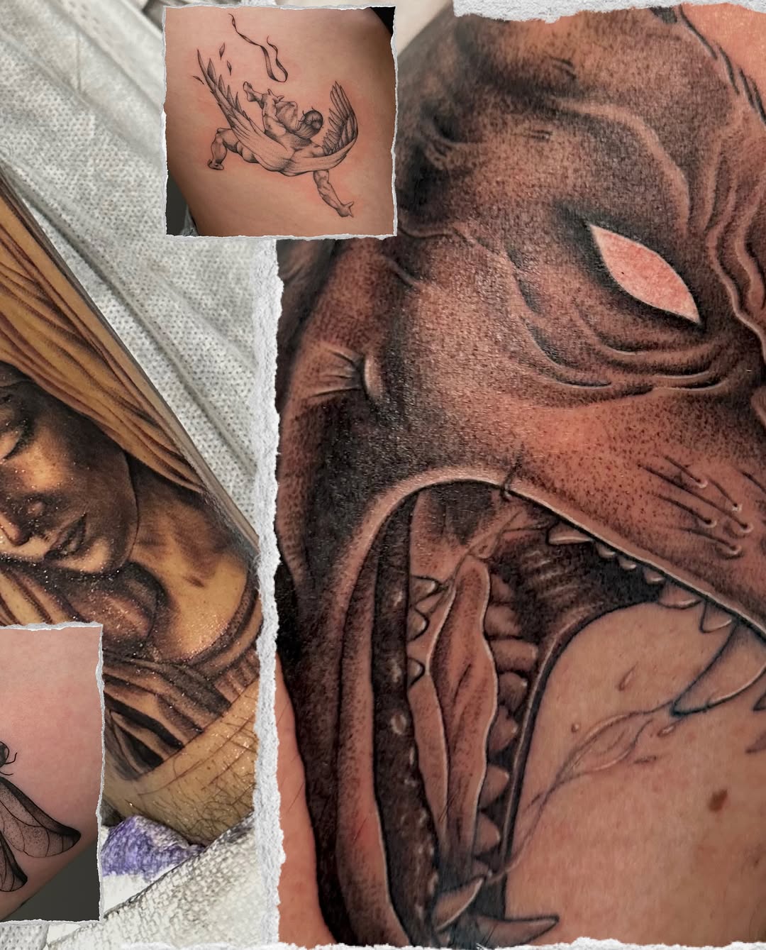 Tattoo by @dogtoothtattoos — realism, black_and_grey
