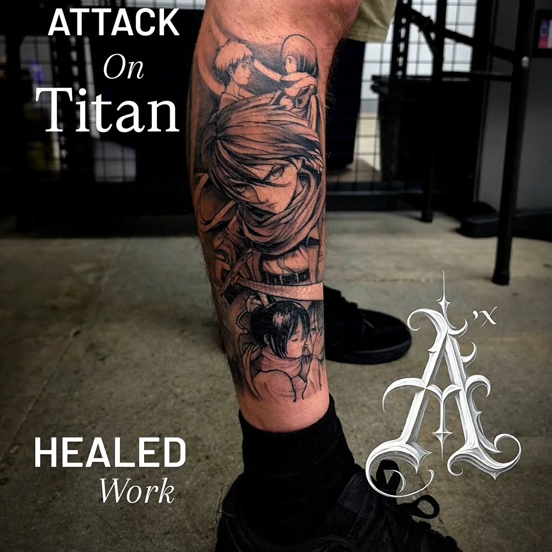 Tattoo by @tattoobytats โ illustrative, black_and_grey