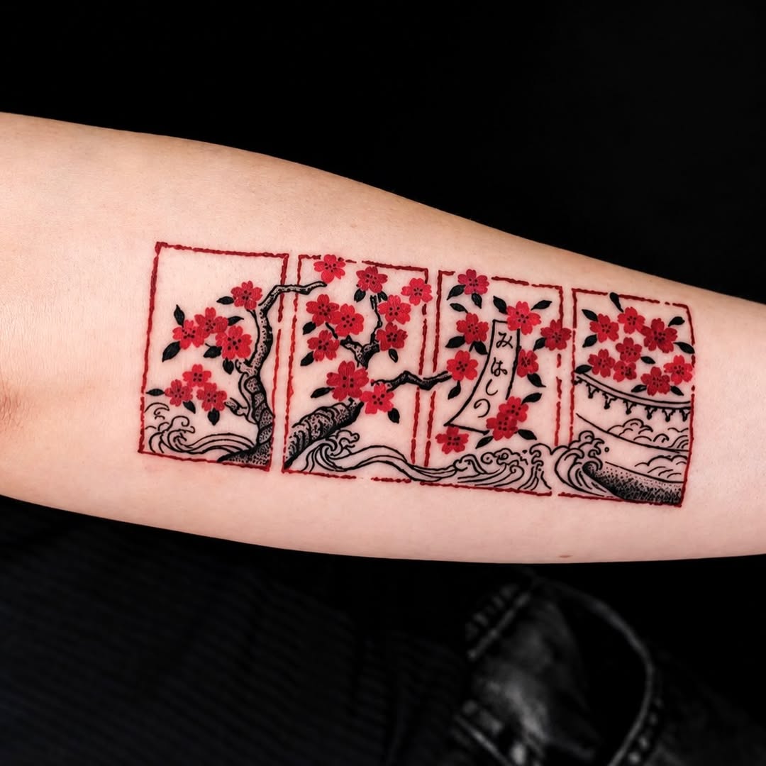 Tattoo by @eyu.tats โ japanese_irezumi, lettering_script