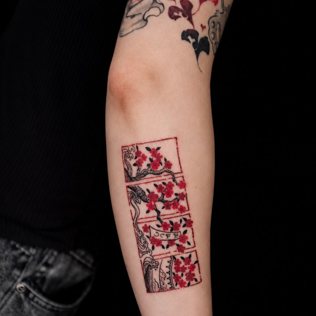 Tattoo by @eyu.tats โ japanese_irezumi, fine_line
