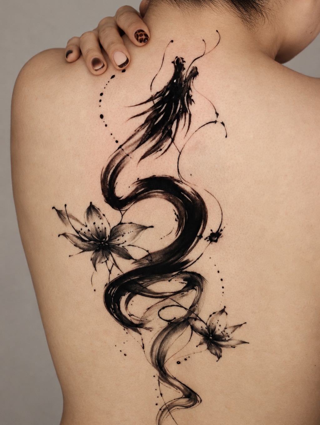 Tattoo by @jeffreindeltattoos — illustrative, blackwork