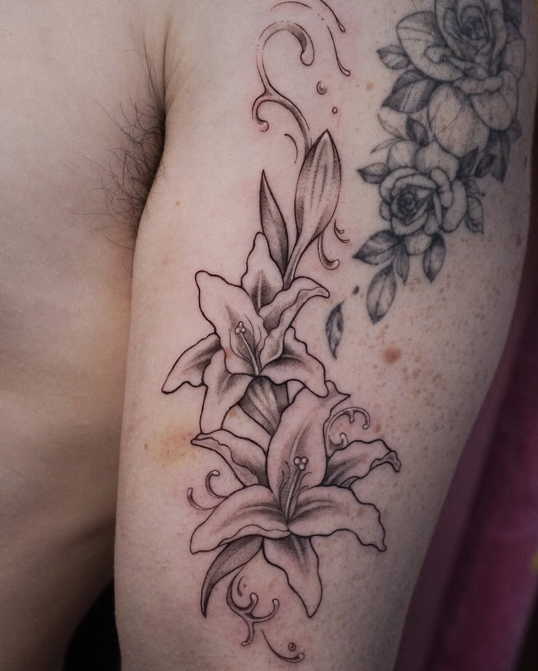 Tattoo by @gremlin.tats β black_and_grey, realism