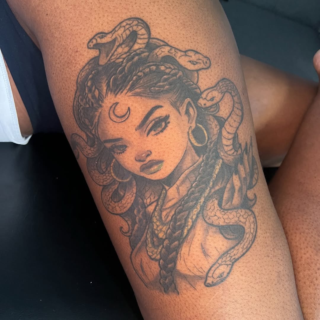 Tattoo by @justx4rt โ black_and_grey