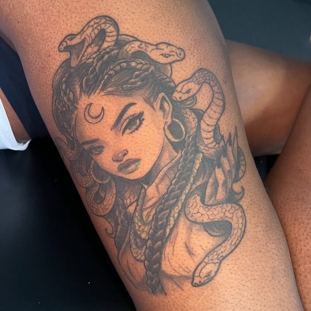 Tattoo by @justx4rt โ black_and_grey