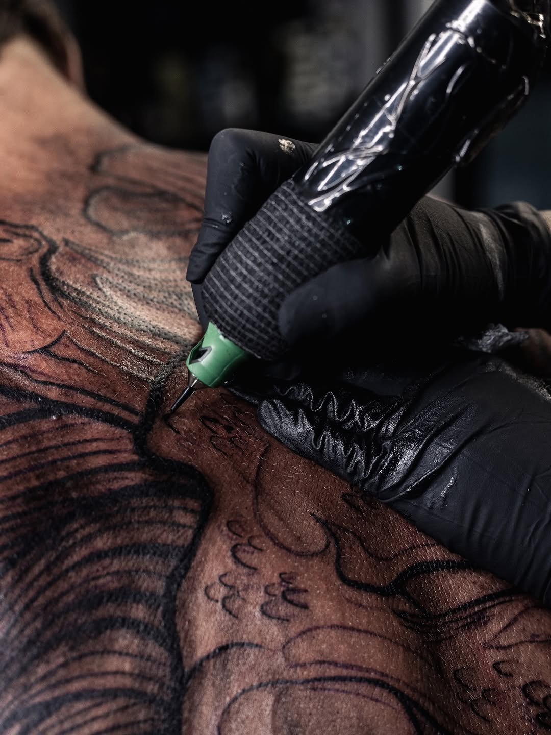 Tattoo by @melissaa_lotuss — blackwork, illustrative
