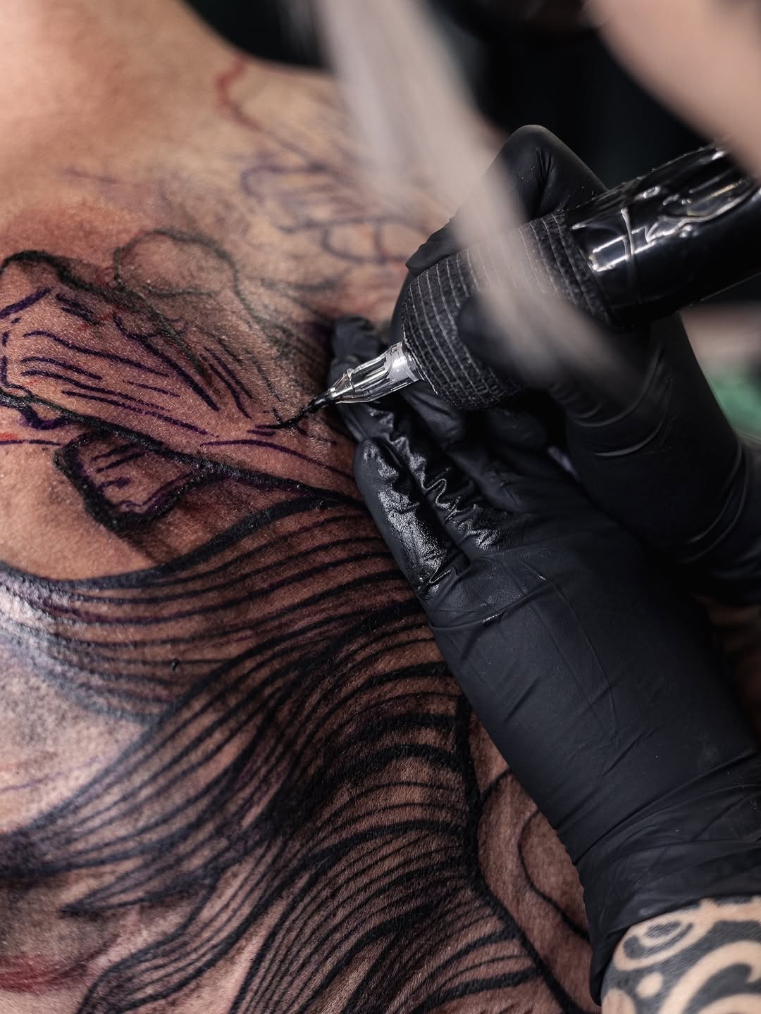 Tattoo by @melissaa_lotuss — blackwork, illustrative