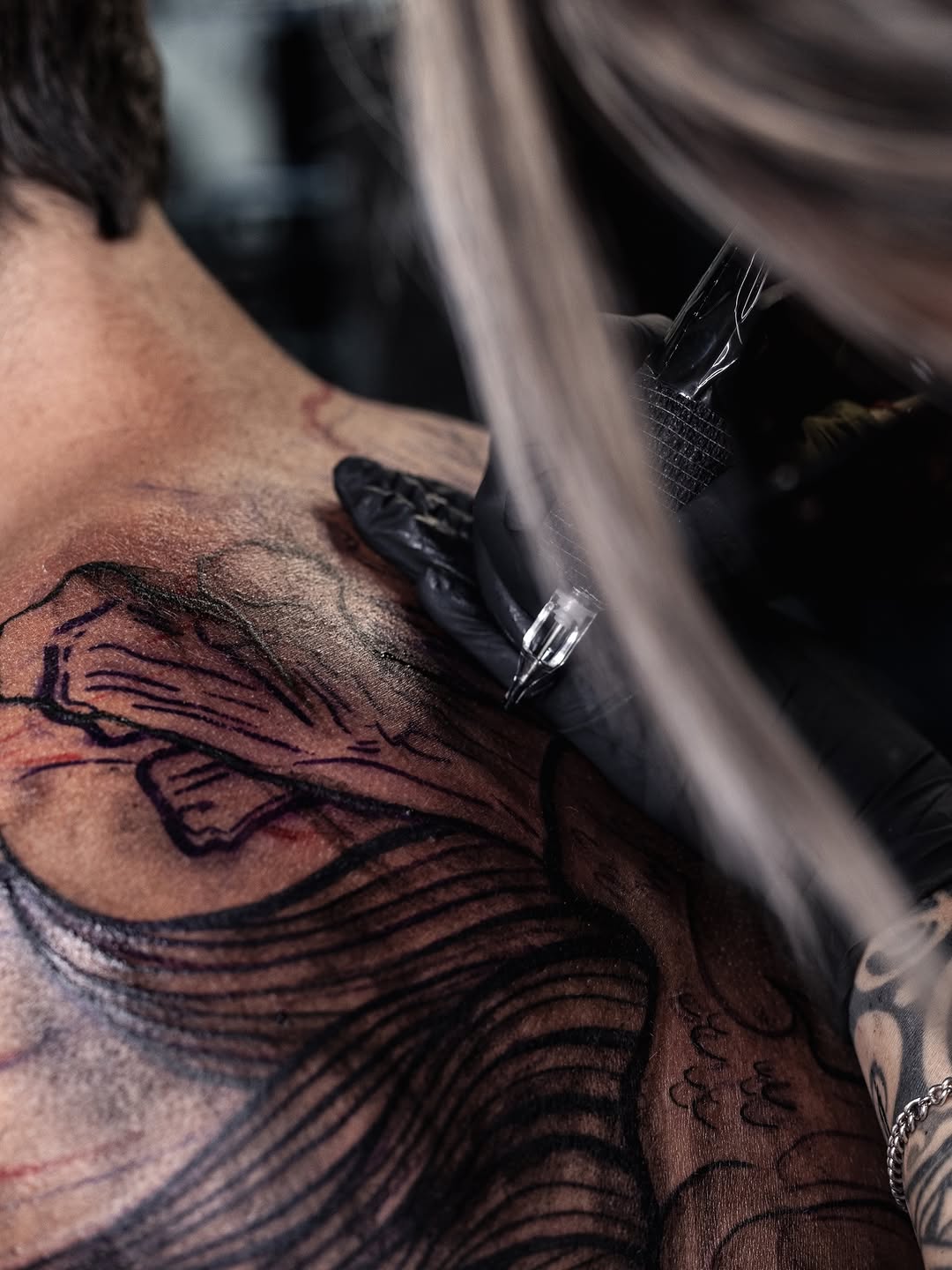 Tattoo by @melissaa_lotuss — blackwork, illustrative