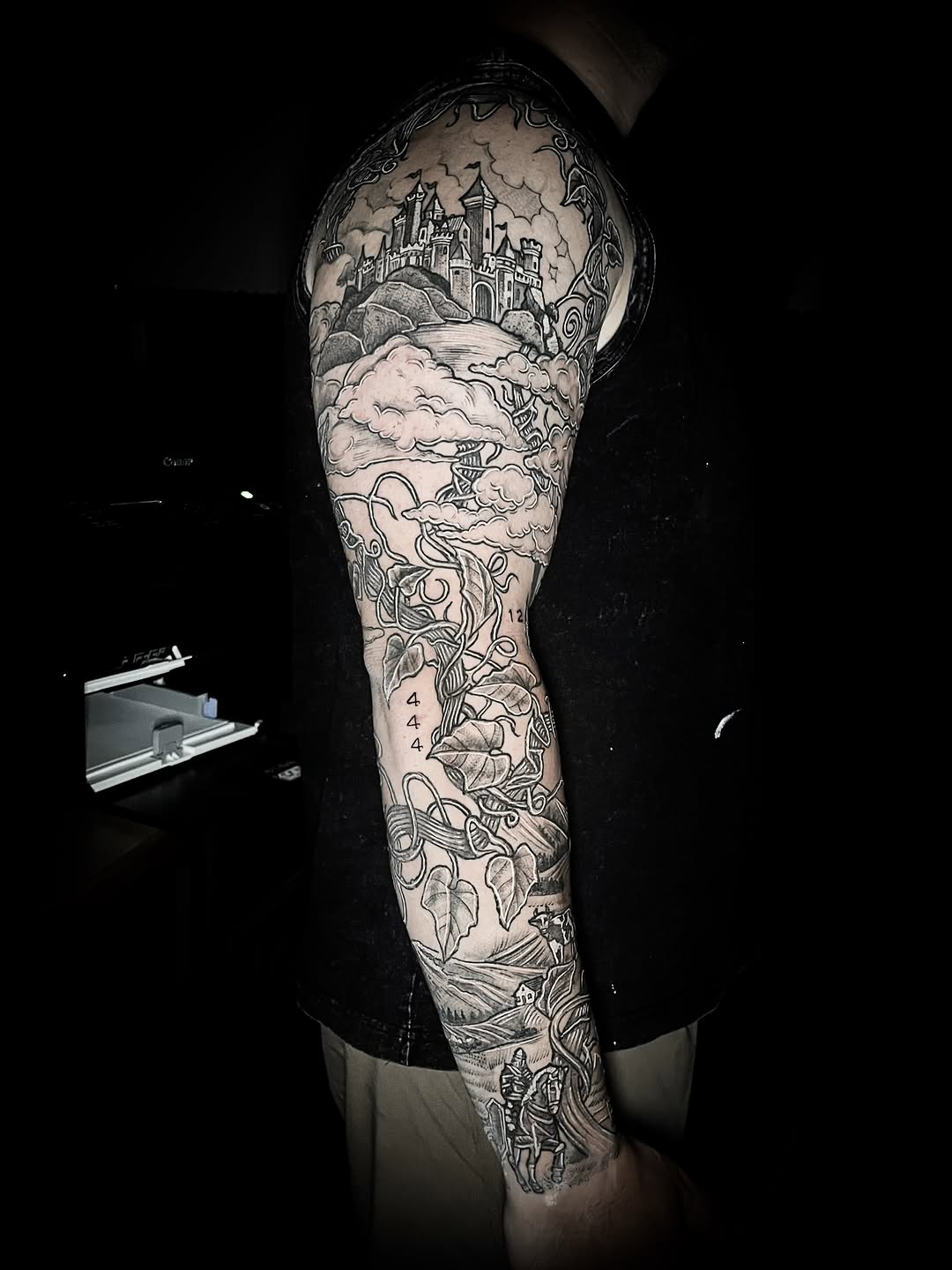 Tattoo by @lilferntattoo — black_and_grey