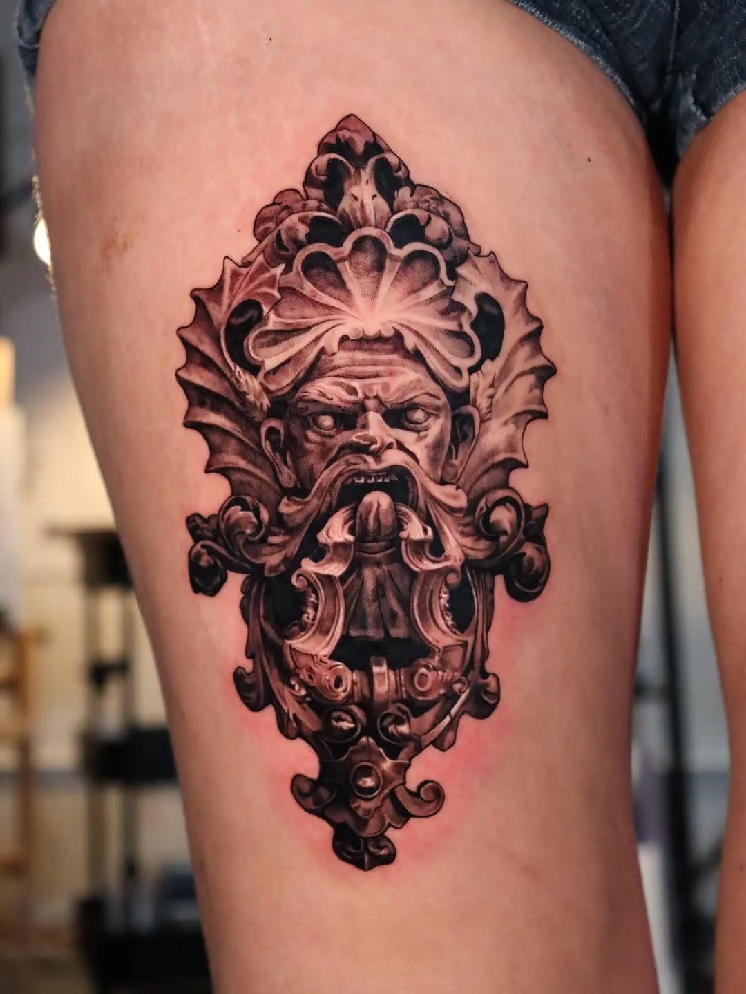 Tattoo by @claudink — realism, black_and_grey