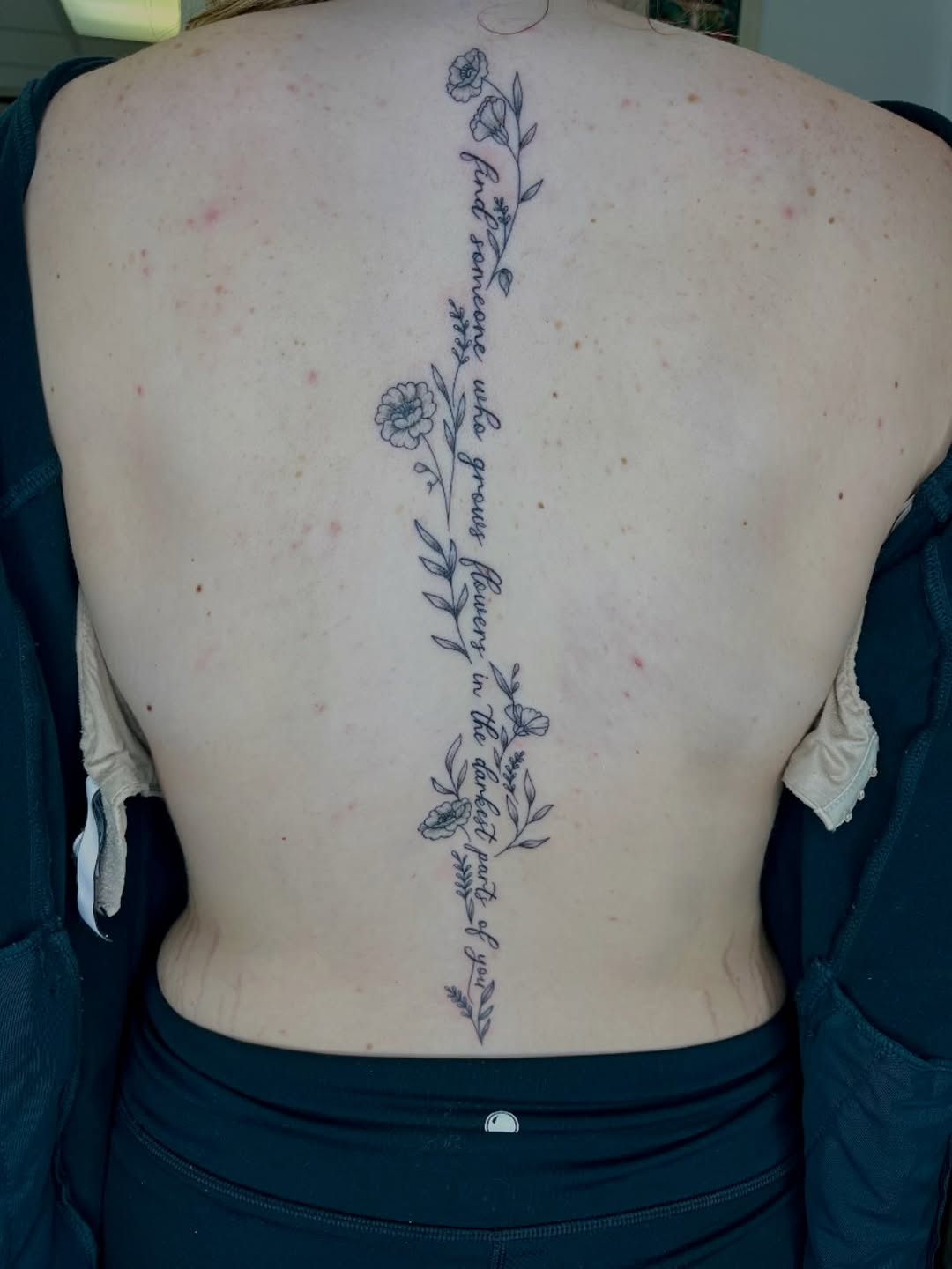 Tattoo by @tay.leigh.k โ fine_line, lettering_script