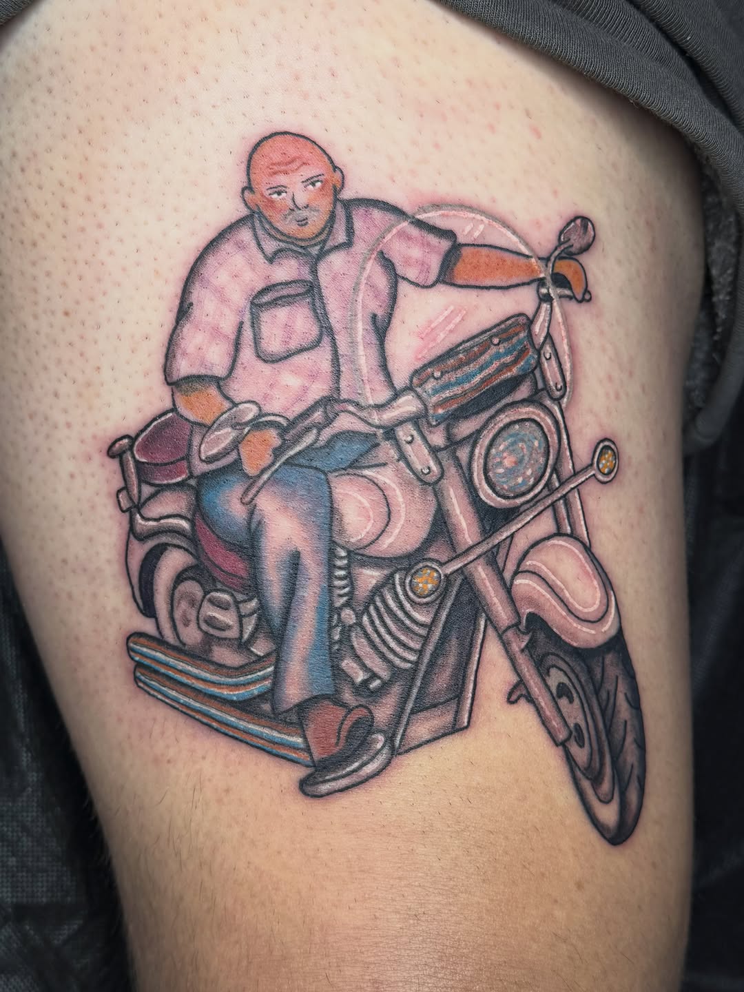 Tattoo by @scorpio.memento — illustrative, american_traditional