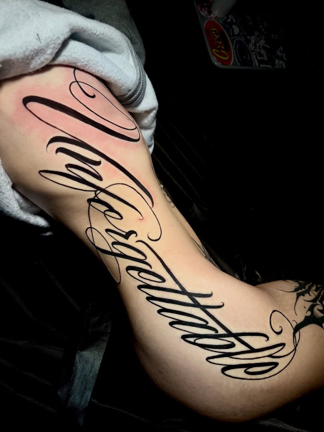 Tattoo by @tat2one β lettering_script