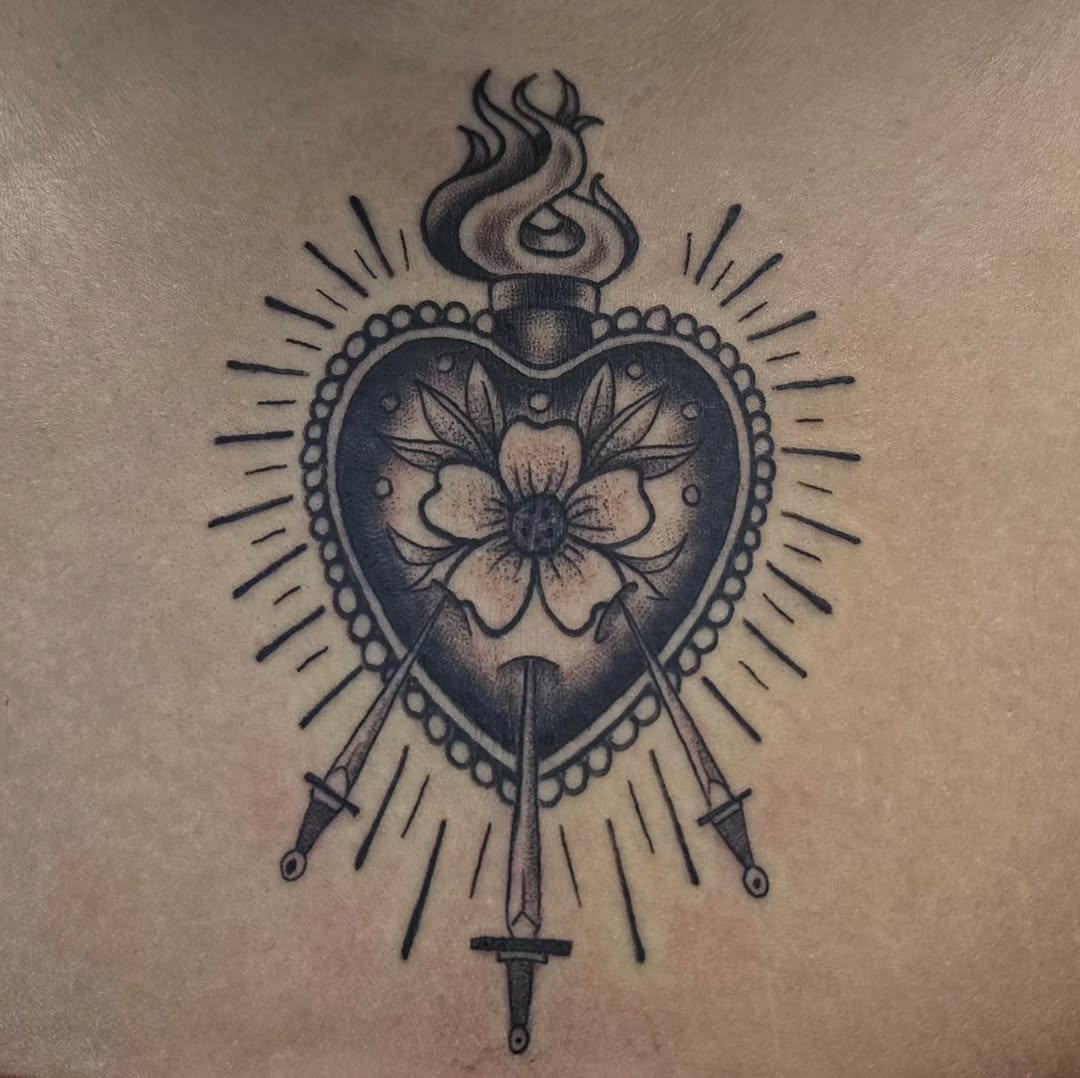 Tattoo by @babyghoul_inked β american_traditional, black_and_grey