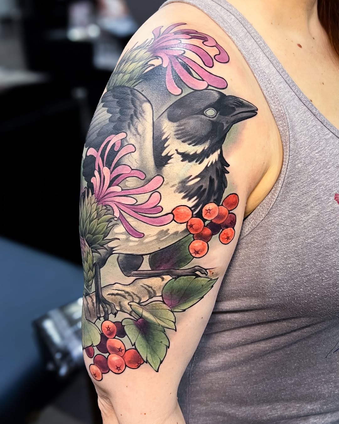 Tattoo by @hannahsteeleart — realism, japanese_irezumi