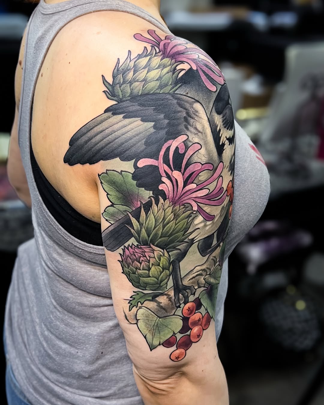 Tattoo by @hannahsteeleart — japanese_irezumi, realism