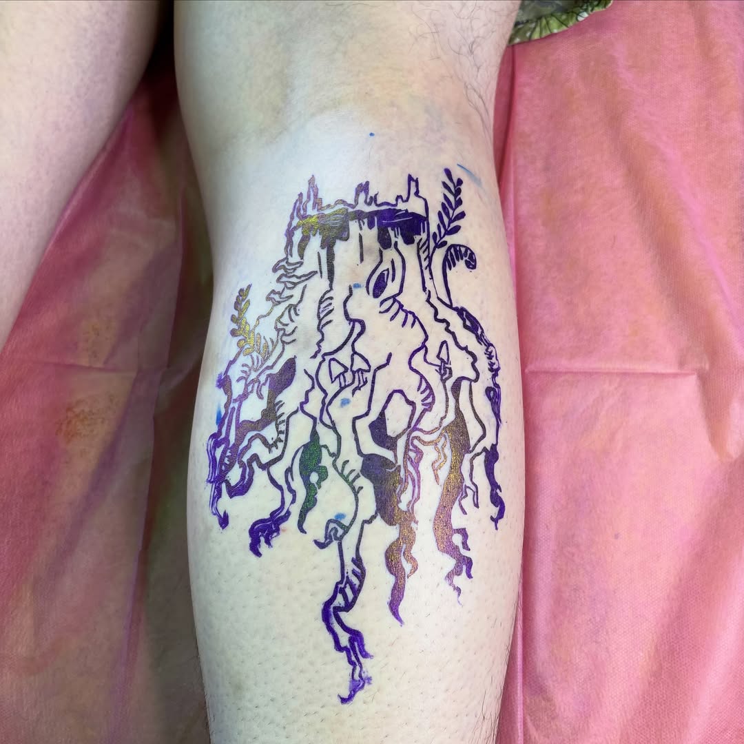 Tattoo by @hiro.tattoos — illustrative, sketch