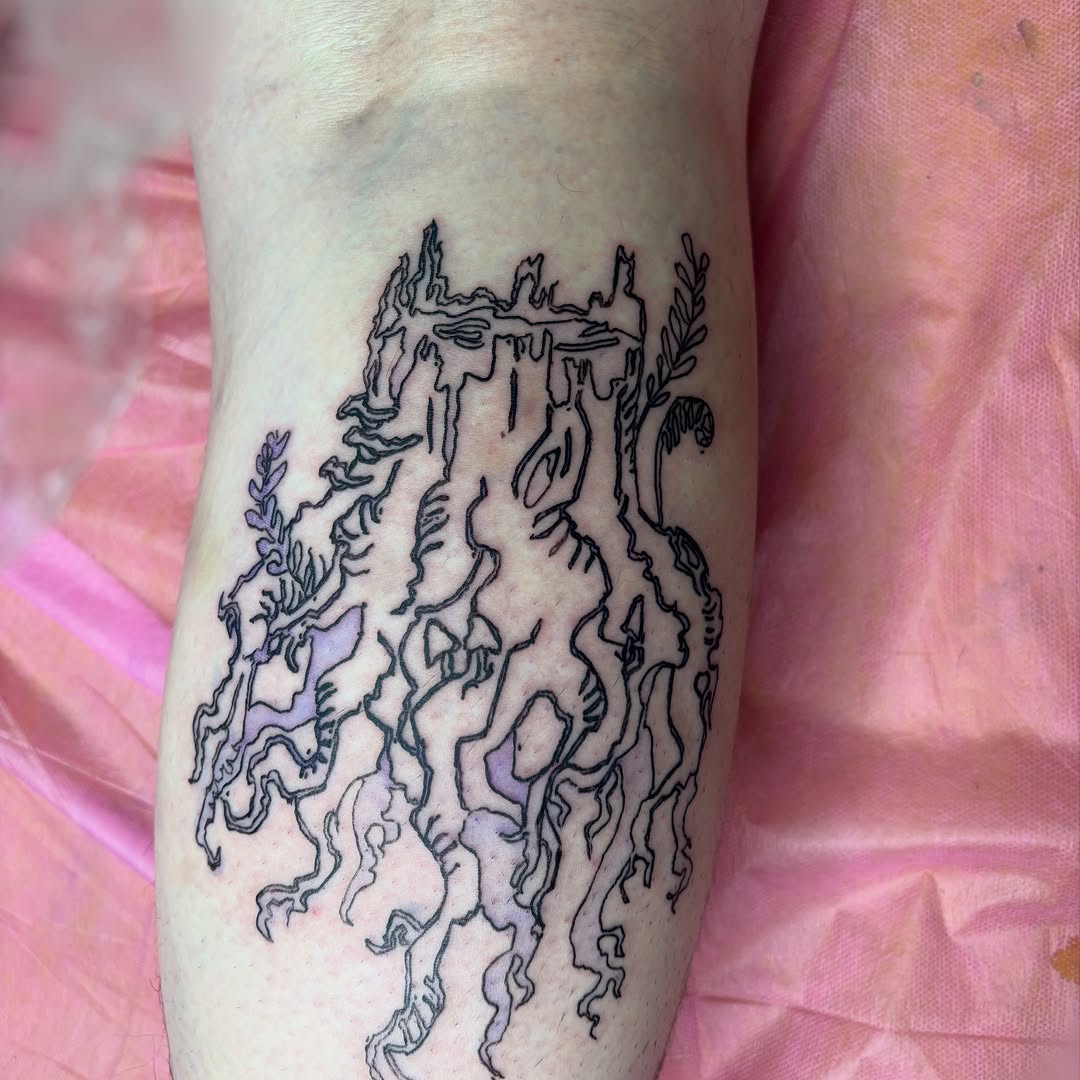 Tattoo by @hiro.tattoos — blackwork