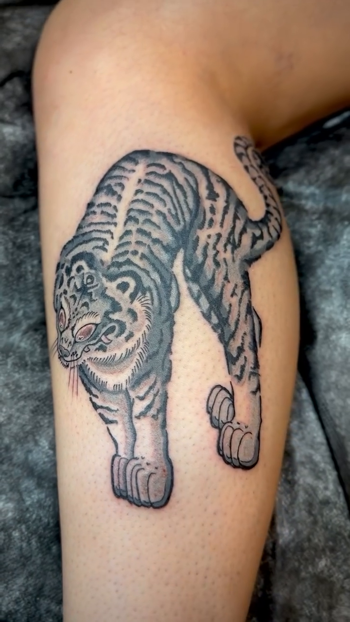 Tattoo by @morgan_tattoos — japanese_irezumi, black_and_grey