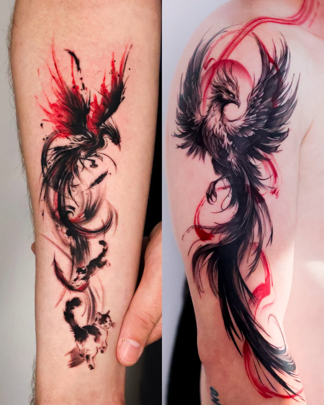 Tattoo by @kaki_tattooer โ trash_polka, watercolor