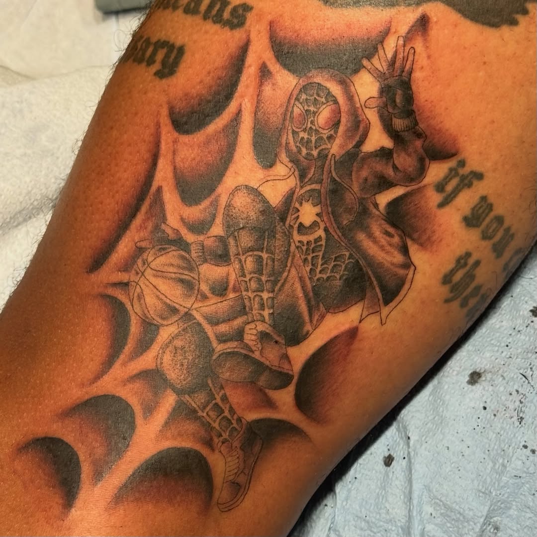 Tattoo by @rev.claytattooer — black_and_grey, realism