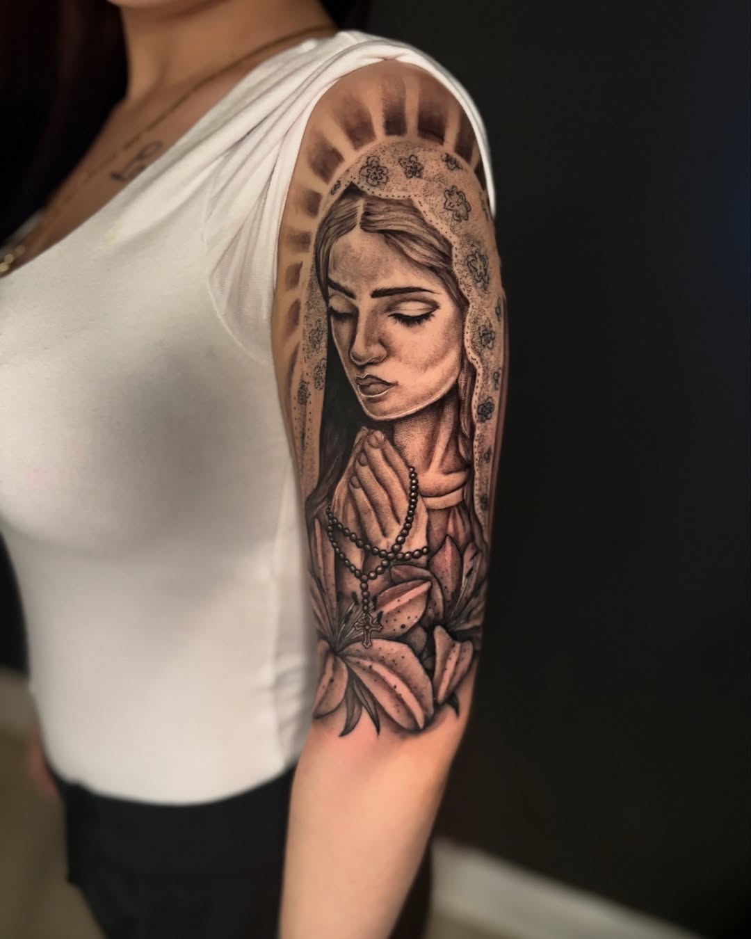 Tattoo by @inked.by.kiwiii โ black_and_grey, realism