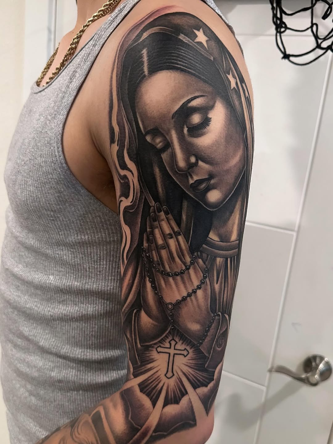 Tattoo by @tattoobree_ — black_and_grey, realism