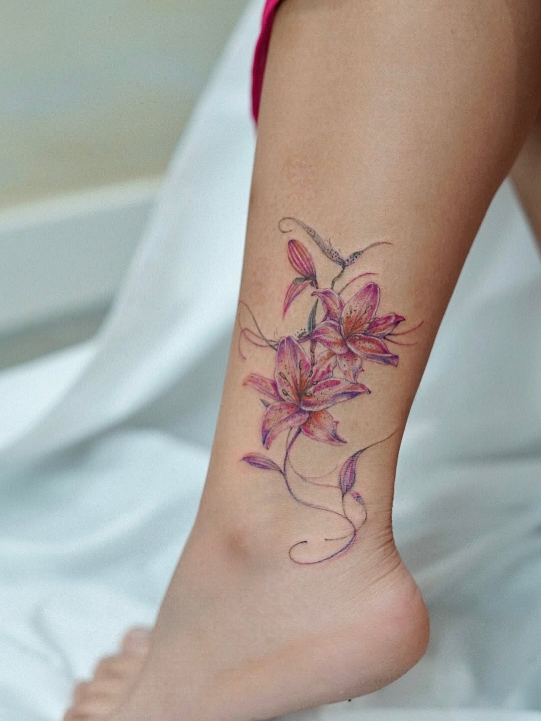 Tattoo by @aya_art.ink β fine_line, watercolor