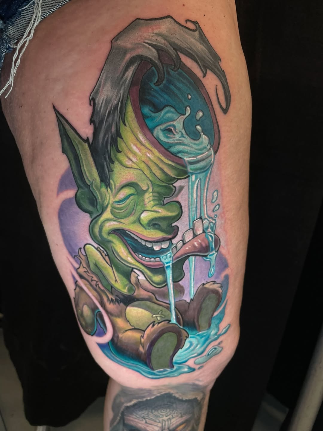 Tattoo by @oldmanfisk — new_school