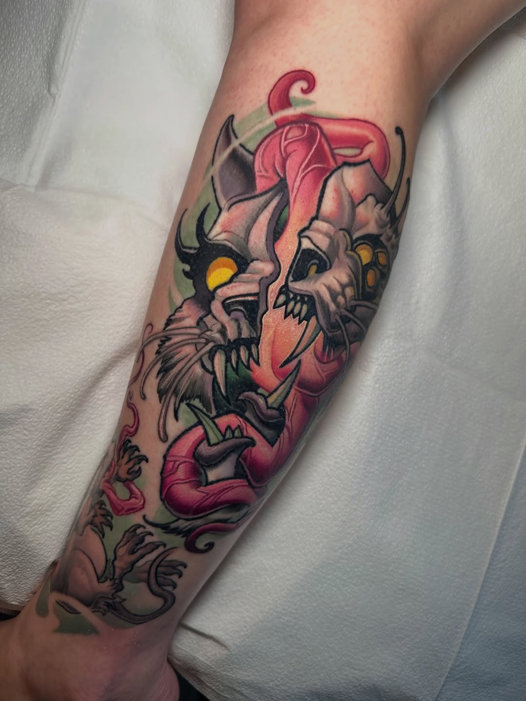 Tattoo by @oldmanfisk — new_school