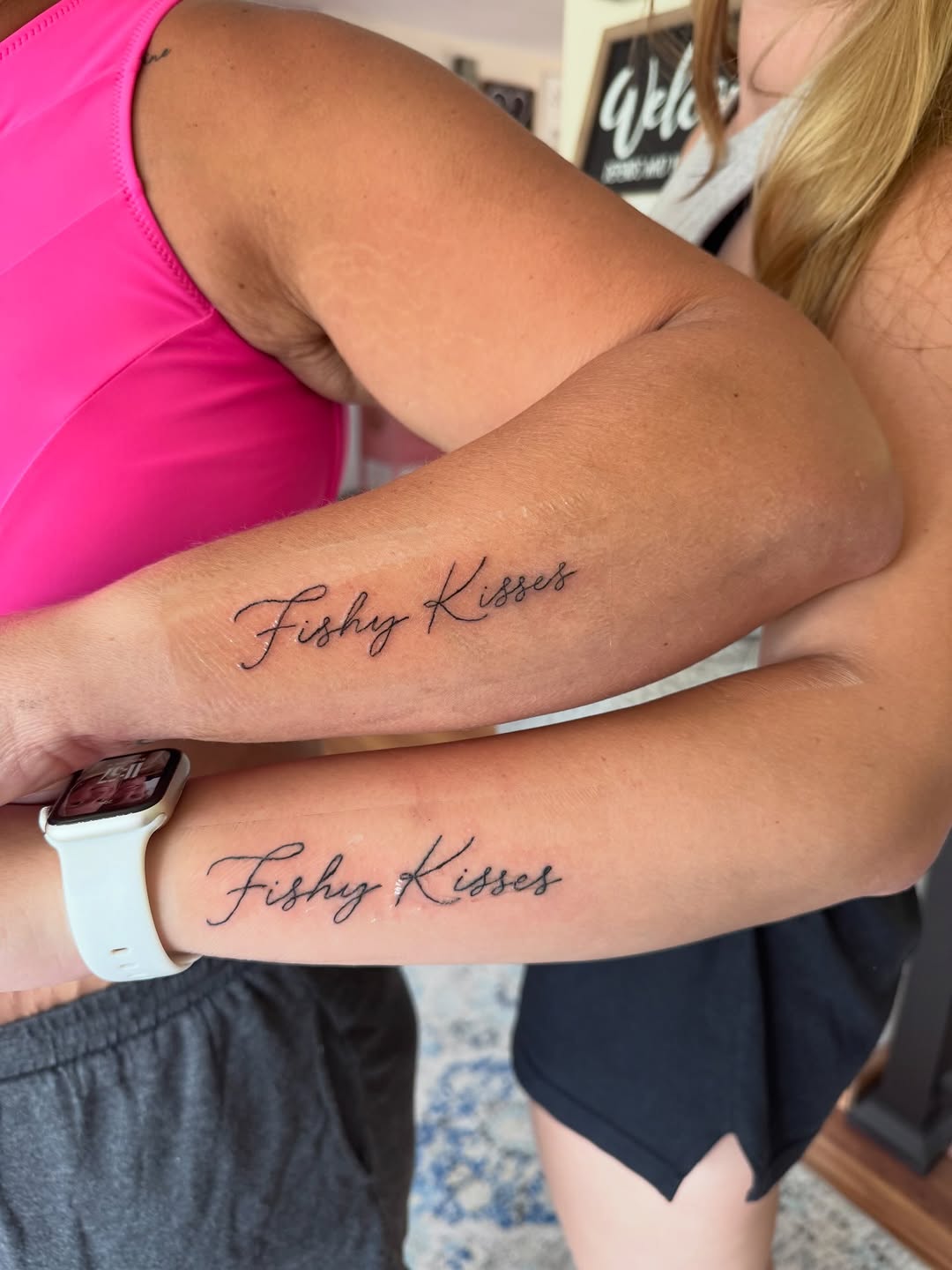 Tattoo by @bye.felicia420 — lettering_script, fine_line