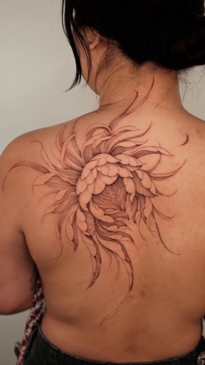 Tattoo by @lorietattoos โ black_and_grey