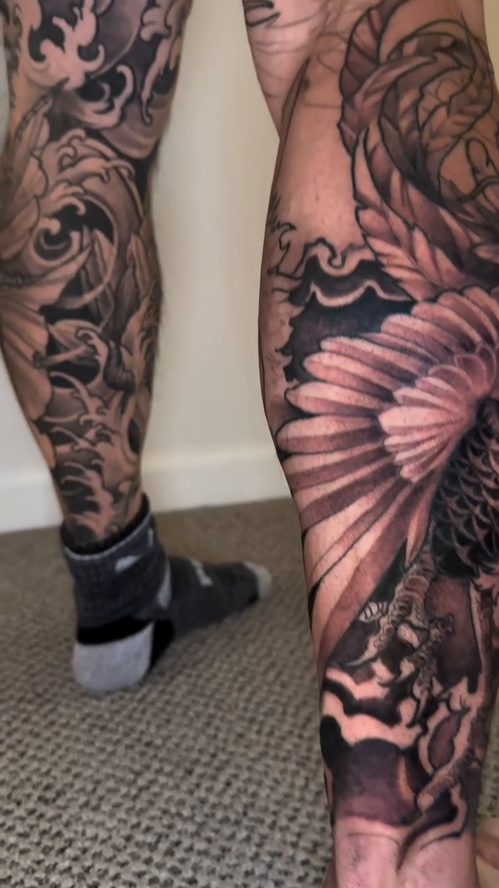 Tattoo by @mikeygraffiks — japanese_irezumi, black_and_grey