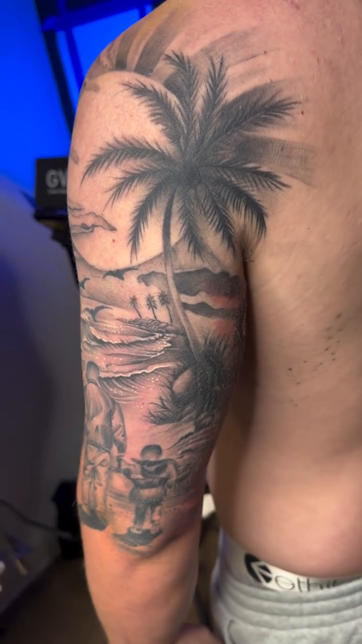 Tattoo by @dropletz619 — lettering_script, black_and_grey