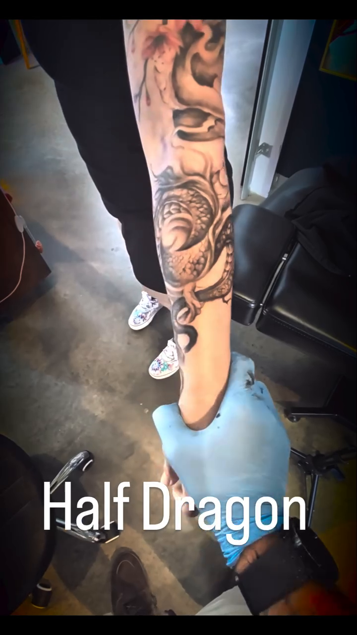Tattoo by @dking_tattoo — japanese_irezumi, black_and_grey