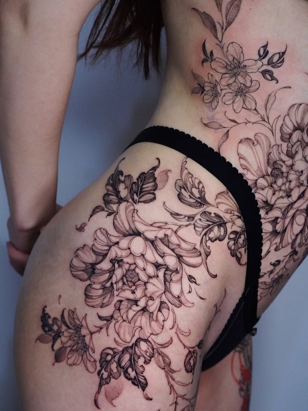 Tattoo by @huynhle_tattoo — black_and_grey