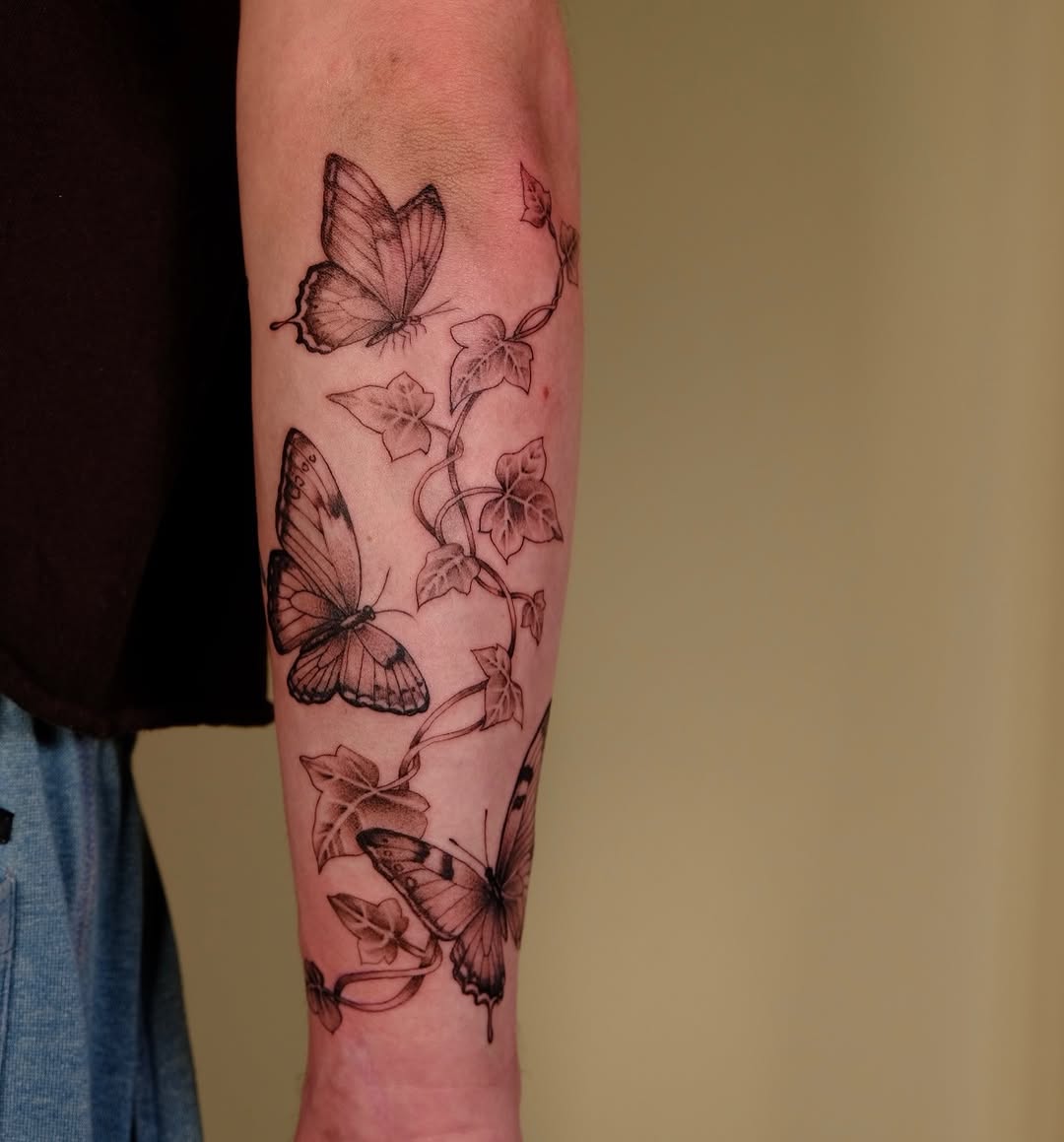 Tattoo by @slowhandstattoo — black_and_grey