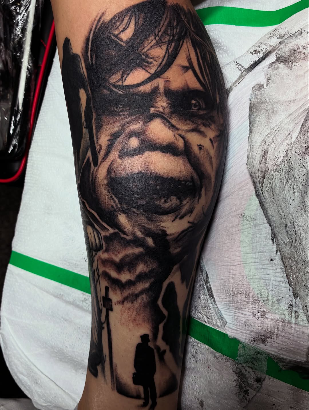 Tattoo by @_tattoosbynessa___ — realism, dark_realism