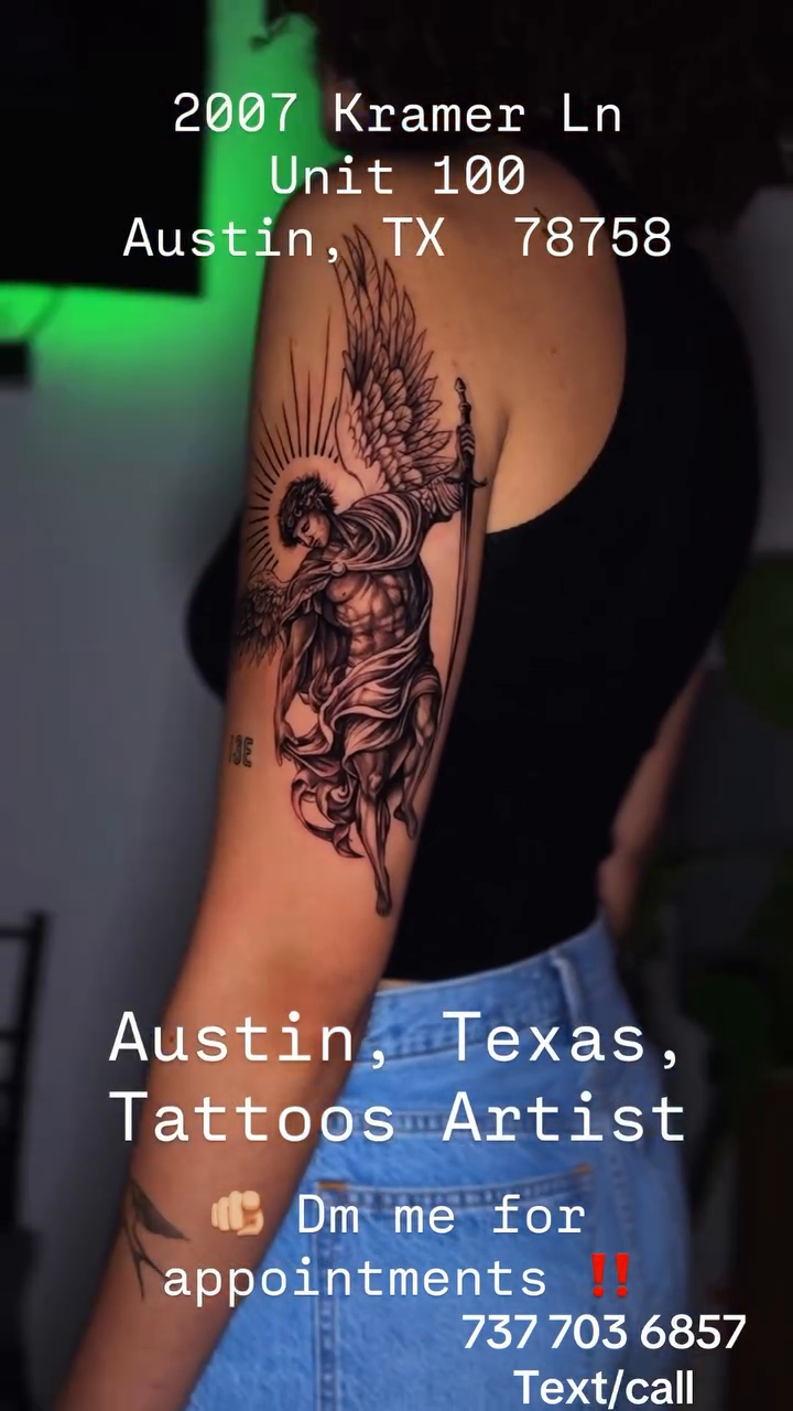 Tattoo by @tatts.x.hustler โ black_and_grey, realism