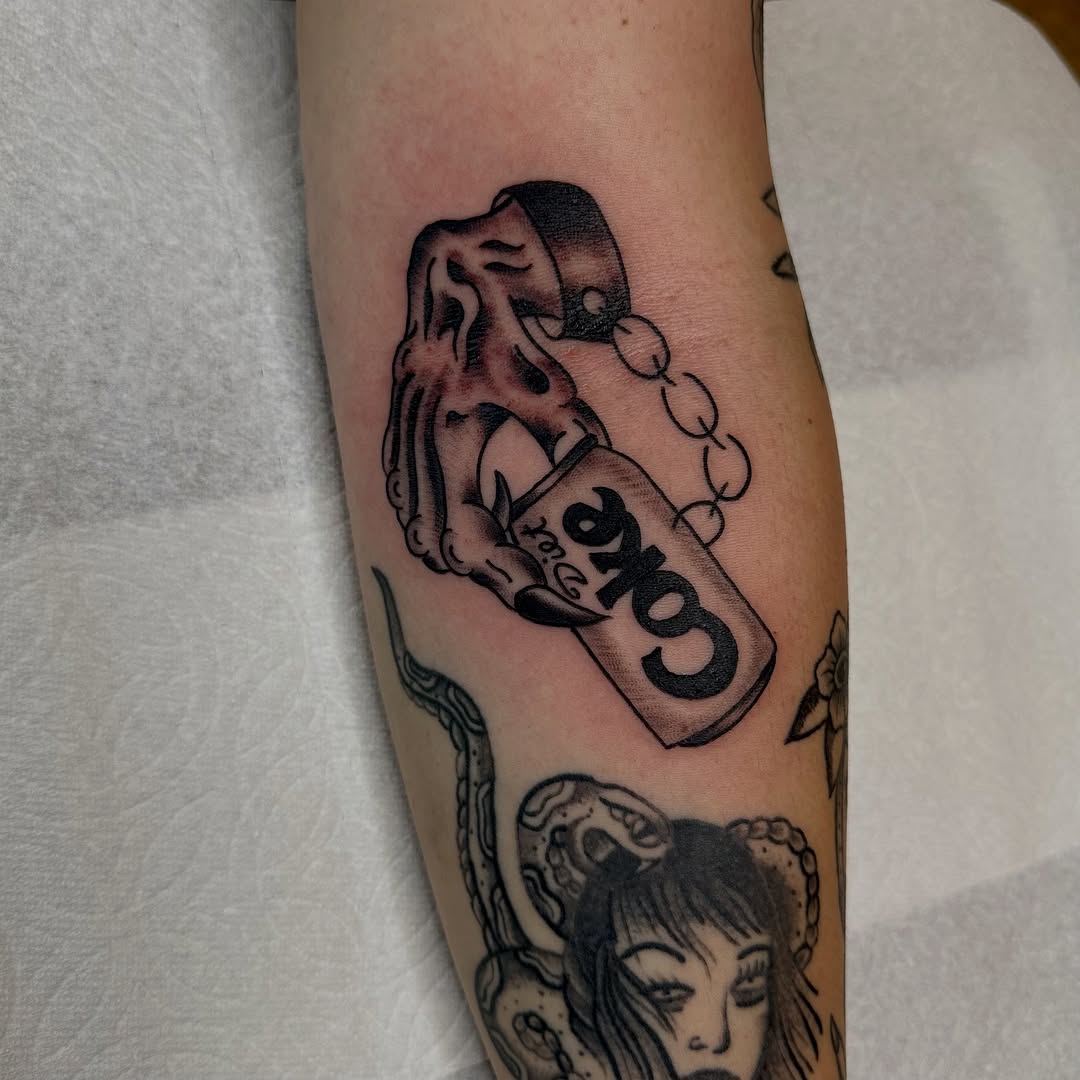 Tattoo by @teddybtattoos — black_and_grey
