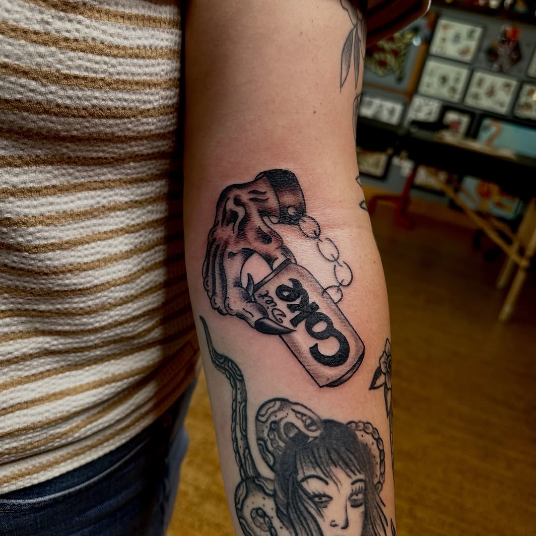 Tattoo by @teddybtattoos — black_and_grey
