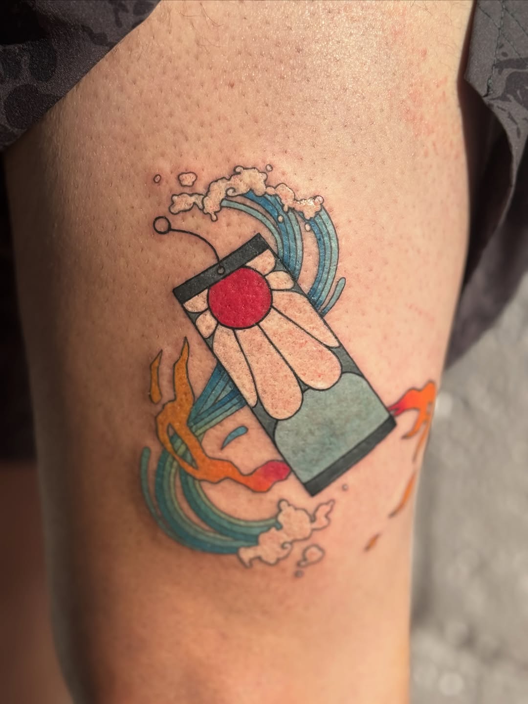 Tattoo by @monkeepi — illustrative, anime