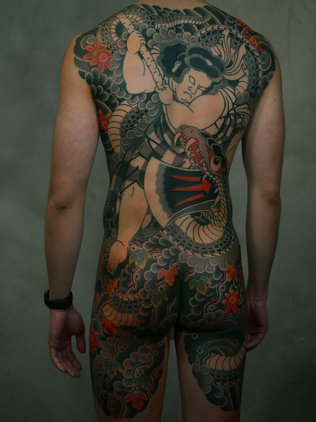 Tattoo by @mkamtattoo — japanese_irezumi, black_and_grey