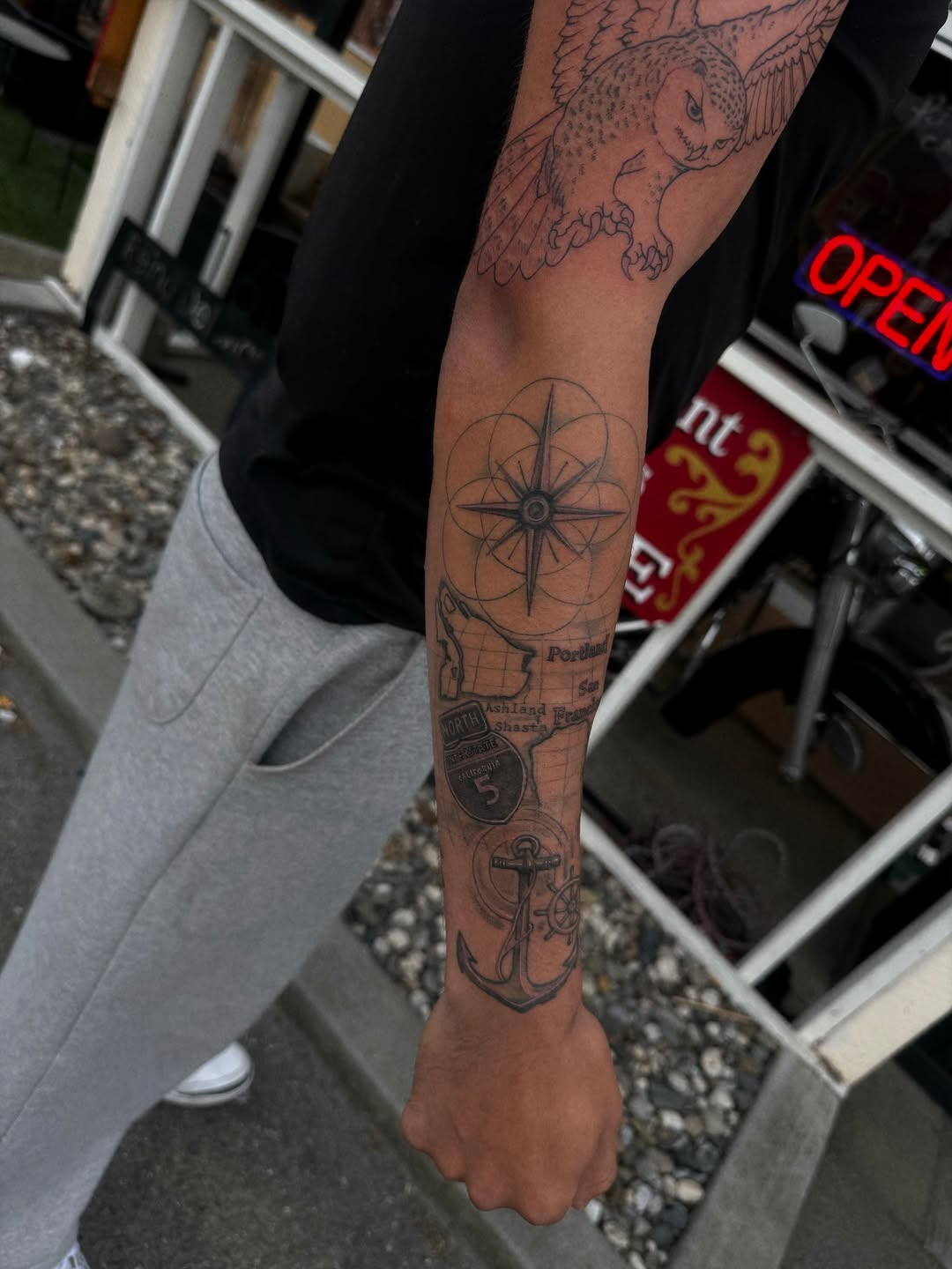 Tattoo by @ecxduzit — illustrative, black_and_grey