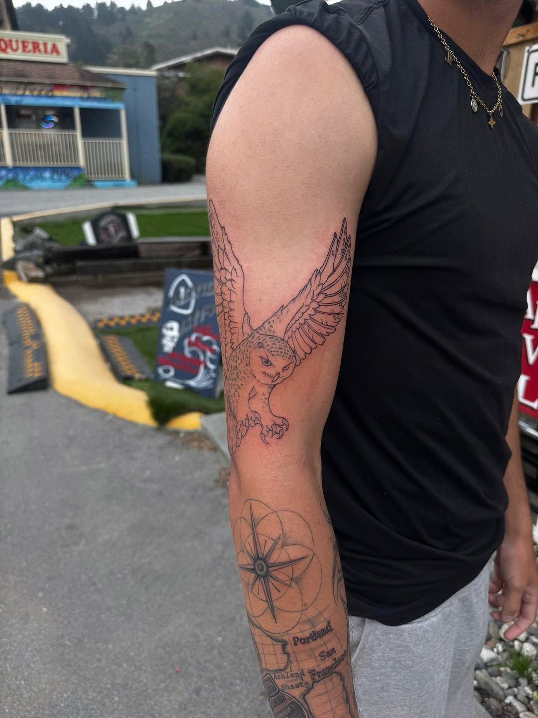 Tattoo by @ecxduzit — illustrative, black_and_grey