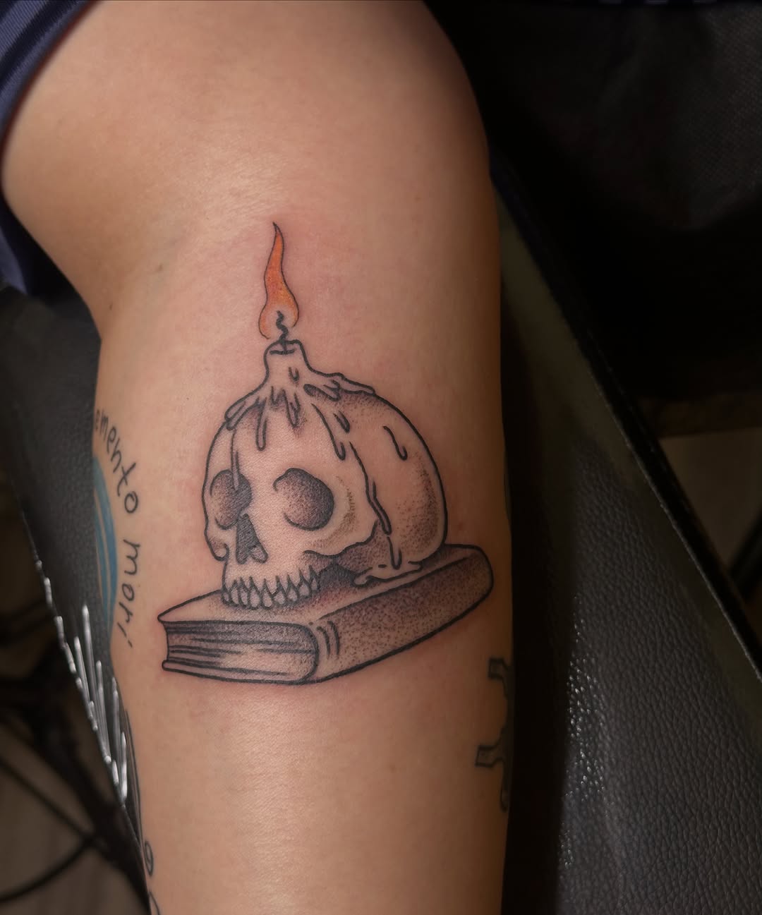 Tattoo by @treehuggertattoos — illustrative, black_and_grey
