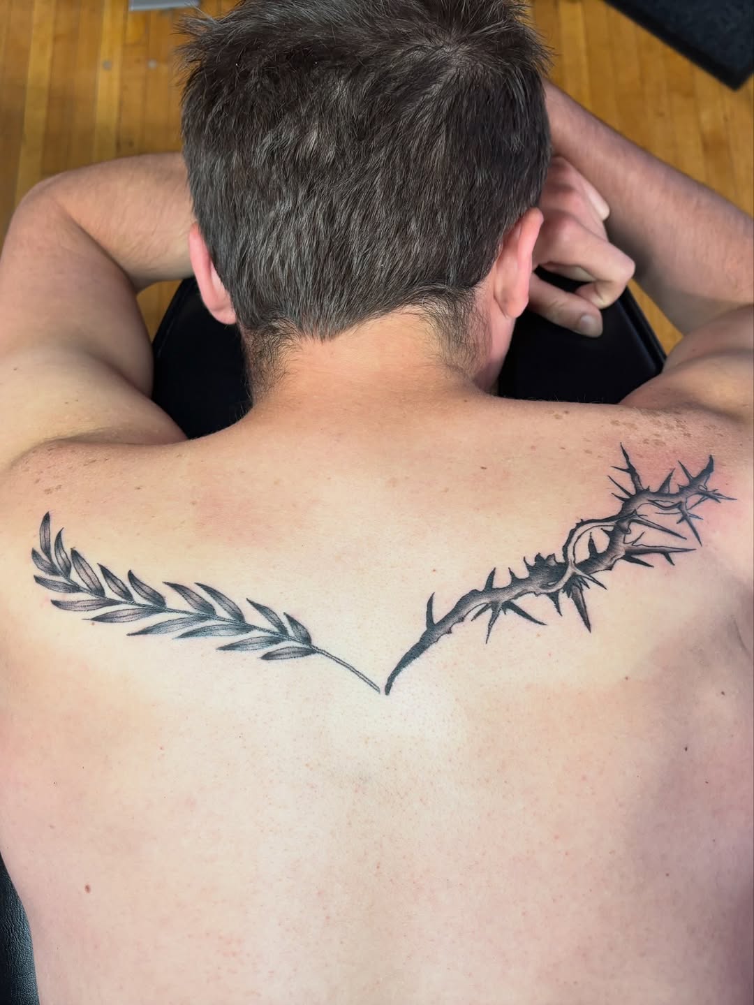 Tattoo by @mimii.inks — black_and_grey, fine_line