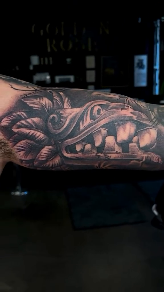 Tattoo by @marcos_tattoos — realism, black_and_grey