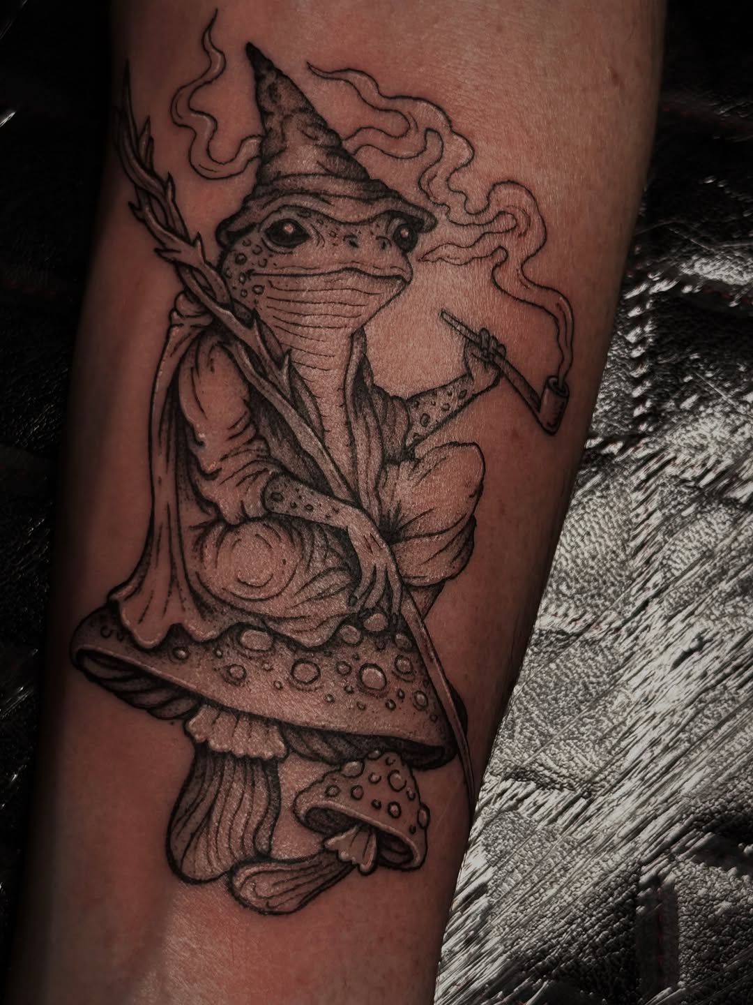 Tattoo by @acoupletattoos โ illustrative, black_and_grey