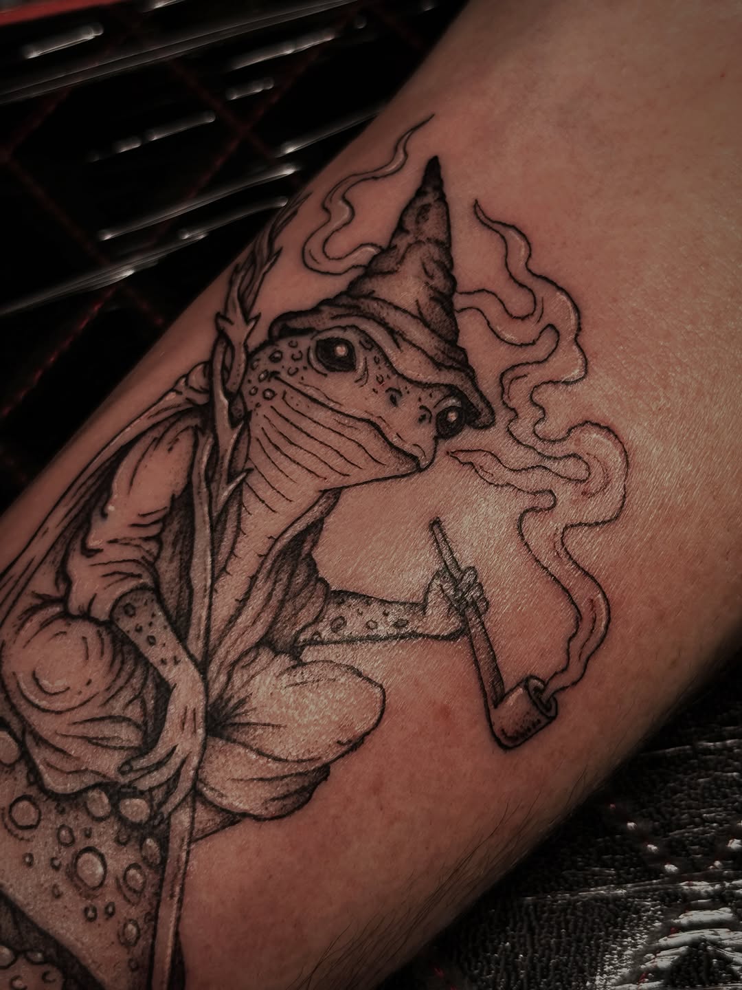 Tattoo by @acoupletattoos โ illustrative, black_and_grey